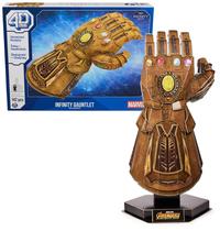 Kit de modelos de quebra-cabeça 3D 4D Build Marvel Infinity Gauntlet 142 unidades Kit de modelos de quebra-cabeça 3D 4D Build Marvel Infinity Gauntlet 142 unidades