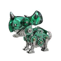 Kit de modelos de triceratops de quebra-cabeça de metal 3D FILASLFT para adultos Kit de modelos de triceratops de quebra-cabeça de metal 3D FILASLFT para adultos