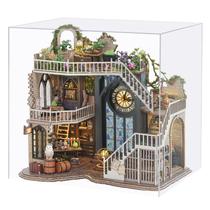 Kit de modelos DIY Magic Cottage com luzes LED e design vintage