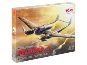Kit de modelos ICM Models FW 189A-1 WWII German Reconnaissance