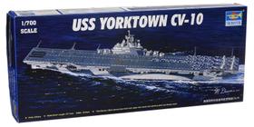 Kit de modelos: porta-aviões Trumpeter USS Yorktown CV10 1/700