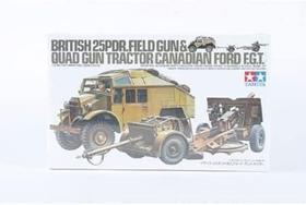 Kit de modelos TAMIYA 1/35 British 25 Lb Gun & Quad