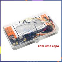 Kit De Módulo De Potência De Saída Dupla 3.3V 5V Com Fios De Breadboard E Estojo Para Circuitos