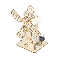Kit de moinho de vento: experimentos científicos STEM elétricos DIY de madeira Kit de moinho de vento: experimentos científicos STEM elétricos DIY de madeira