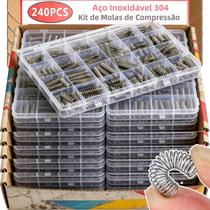 Kit De Molas De Compressão E Extensão Em Aço Inoxidável Para Reparos Mecânicos E Projetos DIY Kit De Molas De Compressão E Extensão Em Aço Inoxidável Para Reparos Mecânicos E Projetos DIY