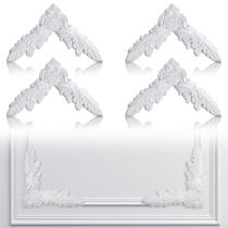 Kit de moldagem de parede Pangda Wainscoting Corner 16x16 cm 4 peças Kit de moldagem de parede Pangda Wainscoting Corner 16x16 cm 4 peças