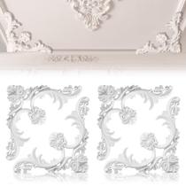 Kit de moldagem de teto Colingmill, 34 cm, estilo francês, 4 peças