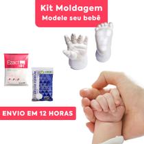 Kit de Moldagem Molde o Seu Bebê Alginato Gesso Branco Especial para Moldagens ENVIO RÁPIDO Kit de Moldagem Molde o Seu Bebê Alginato Gesso Branco Especial para Moldagens ENVIO RÁPIDO