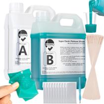 Kit de Molde de Silicone BBDINO Verde Jade 4,4 kg Mistura 1:1 Kit de Molde de Silicone BBDINO Verde Jade 4,4 kg Mistura 1:1