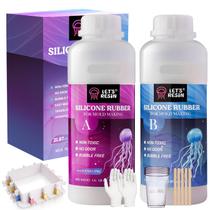 Kit de Molde de Silicone LET'S RESIN 43oz Cura Rápida