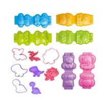 Kit De Moldes De Massinha 3D Para Crianças, Ferramentas De Argila DIY Com Acessórios De Leão, Macaco