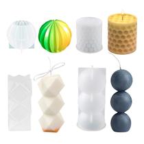 Kit De Moldes De Silicone Para Velas 4