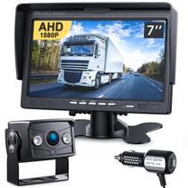 Kit de monitor de câmera de backup DVKNM 7" HD 1080P IP69 Truck