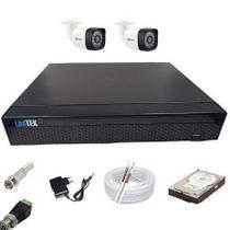 Kit de Monitoramento Residencial e Comercial 3 Câmeras Digitais Infravermelho + DVR 4 Canais - Protec