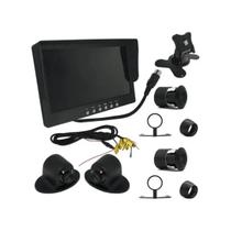 Kit de Monitoramento Veicular Roadstar Rs816br com Monitor 7" + 4 Câmeras (frontal, Ré, Laterais)