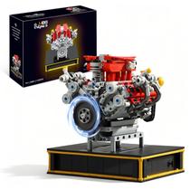 Kit de Montagem de Brinquedo MOCBURIKU Mini Motor V8 1123 Peças