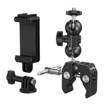 Kit de montagem de câmera SMALLRIG Ball Head Magic Arm com Super Clamp