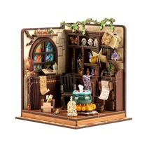 Kit De Montagem De Mini Casa De Bonecas DIY Em Madeira, Quebra-Cabeça 3D Com Móveis Iluminados,