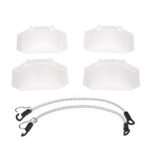 Kit de montagem de refrigerador Attwood 14137-7 com 4 peças de canto