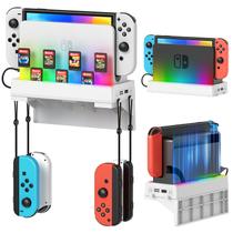 Kit de montagem em parede para Nintendo Switch e OLED com luzes RGB Kit de montagem em parede para Nintendo Switch e OLED com luzes RGB