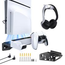 Kit de montagem em parede PS5 NexiGo Metal Stand com carregamento