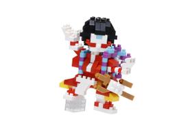 Kit de Montagem KAWADA nanoblock Ator Kabuki 7 cm 220 peças Kit de Montagem KAWADA nanoblock Ator Kabuki 7 cm 220 peças