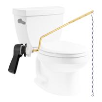 Kit de montagem lateral com alça de vaso sanitário universal de latão Hibbent 21 cm
