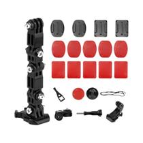 Kit De Montagem Para Queixo De Capacete De Motocicleta Para Câmeras GoPro Hero 13 12 11 10 9