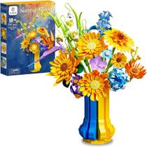 Kit de Montagem SOOLIO Buquê de Girassóis 1147 Peças com Vaso Kit de Montagem SOOLIO Buquê de Girassóis 1147 Peças com Vaso