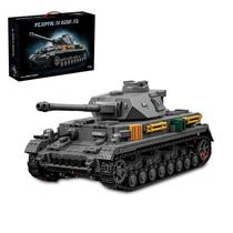 Kit de Montagem Tanque Holexapyd Panzer IV 1:28 com 1419 Peças