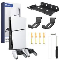Kit de Montaje en Pared Nepagz para PS5 Slim 2023 con Soporte para Controlador