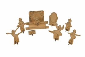 Kit de Montar e Pintar Ballet em Papelão - Eu amo Papelão Kit de Montar e Pintar Ballet em Papelão - Eu amo Papelão