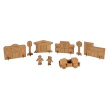 Kit de Montar e Pintar Cidade em Papelão - Eu amo Papelão Kit de Montar e Pintar Cidade em Papelão - Eu amo Papelão