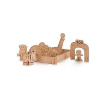 Kit de Montar e Pintar Zoológico em Papelão - Eu amo Papelão Kit de Montar e Pintar Zoológico em Papelão - Eu amo Papelão