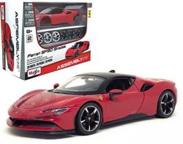 Kit De Montar Ferrari SF90 Stradale vermelha Maisto 1/24 Kit De Montar Ferrari SF90 Stradale vermelha Maisto 1/24
