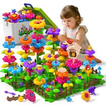 Kit de Montar Jardim de Flores Garbo Star com 112 Peças para STEM