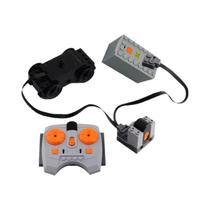 Kit De Motor De Trem Com Receptor IR E Caixa De Bateria Para Projetos DIY De Blocos De Construção