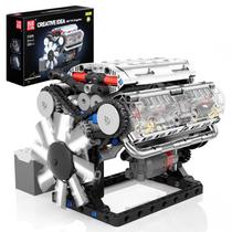 Kit de motor modelo Mold King 10088 V8 com 535 unidades para crianças com mais de 14 anos Kit de motor modelo Mold King 10088 V8 com 535 unidades para crianças com mais de 14 anos