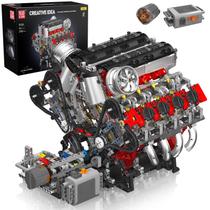 Kit de motor modelo Mold King 10130 V8 com motor Twin-Turbo de 3,9 L