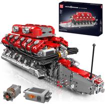Kit de motor modelo Mold King V12 Engine 3472 unidades para crianças maiores de 8 anos Kit de motor modelo Mold King V12 Engine 3472 unidades para crianças maiores de 8 anos