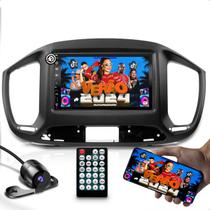 Kit de multimidia mp5 com função espelhamento android ios + moldura 7 polegadas compativel com UNO + camera de ré