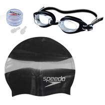 Kit de Natação com Óculos, Touca e Proteção de Ouvido Adulto 617895 Speedo