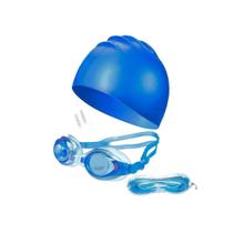 Kit De Natacao com Touca Silicone E Oculos Para jovens E Adultos Kit De Natacao com Touca Silicone E Oculos Para jovens E Adultos