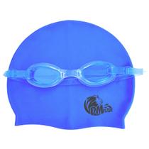 Kit de Natação Óculos e Touca DM Toys Azul Kit de Natação Óculos e Touca DM Toys Azul