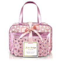 Kit de Necessaire com 3 pçs Glitz Jacki Design Rosa Kit de Necessaire com 3 pçs Glitz Jacki Design Rosa