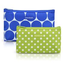 Kit de Necessaire de 2 Peças Dots Jacki Design Azul