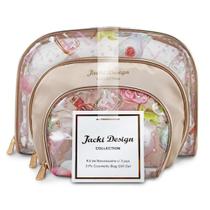 Kit de Necessaire de 3 Peças Doce Encanto Jacki Design Dourado