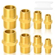 Kit de nipple hexagonal para encaixe de tubulação GASHER em latão 1/8 1/4 3/8 1/2 polegada Kit de nipple hexagonal para encaixe de tubulação GASHER em latão 1/8 1/4 3/8 1/2 polegada