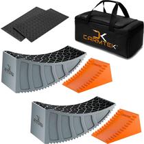 Kit de niveladores para RV CARMTEK de 6 polegadas com calços e tapetes Kit de niveladores para RV CARMTEK de 6 polegadas com calços e tapetes