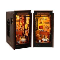 Kit De Nook De Livros DIY Em Madeira Mini Casa De Bonecas Modelo De Quebra-Cabeça 3D Estante De